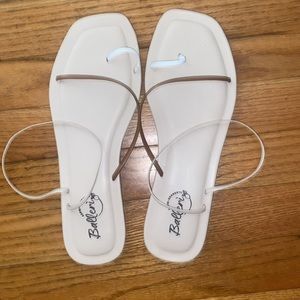 Balleri Sorrento Tan Leather Venere Square toe Sandals